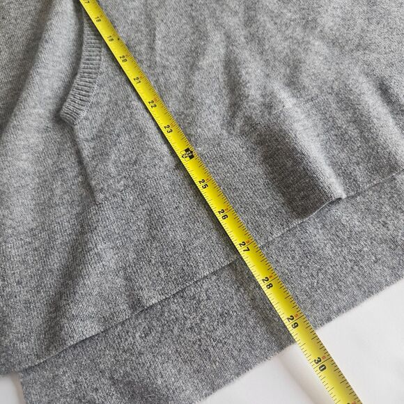 Cynthia Rowley Sz S Cashmere Pop Over 2-Ply Sweater Tunic Legnth Kangaroo Pocket - Picture 9 of 9